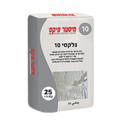 טיח מיישר גלאקסי 10 במשטח 80 שקים של 25 ק"ג מ.פיקס כולל הובלה